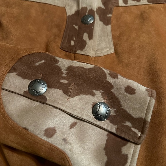 Cowhide print top. Super cute! Worn only once. - Picture 4 of 4